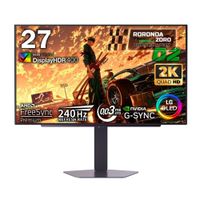 Monitor gaming LG UltraGear 27GX704A-B, 27 pulgadas, OLED QHD, 240 Hz, 0.03 ms, G-SYNC, pivot, negro